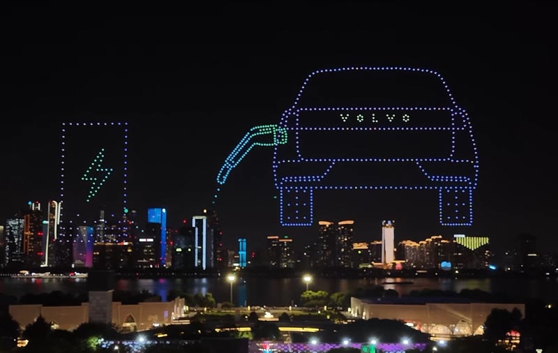 Volvo — drone light show from the SkyWorx and partners gallery
